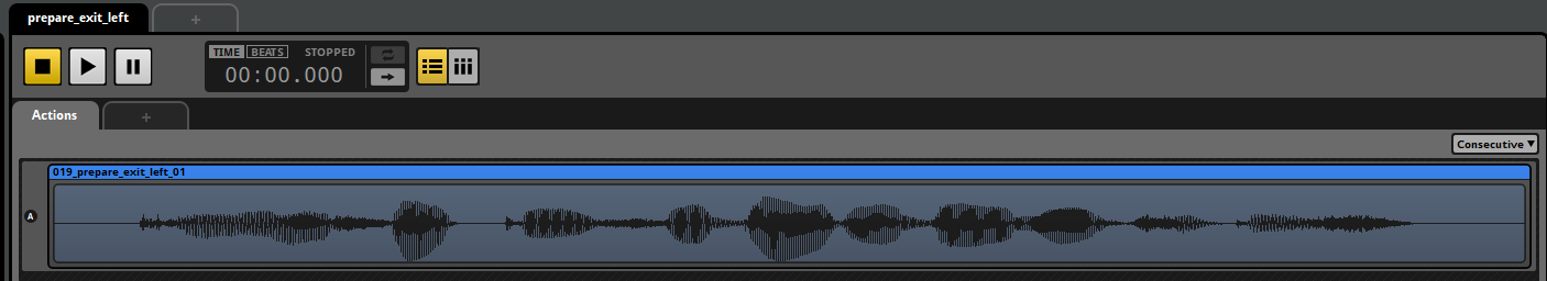 ActionにSingle Instrumentを作成した場合