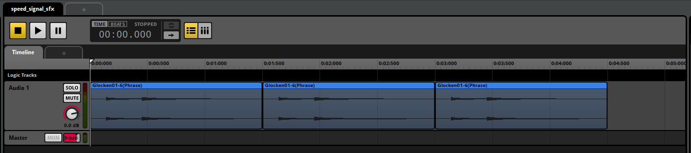 TimelineにSingle Instrumentを作成した場合